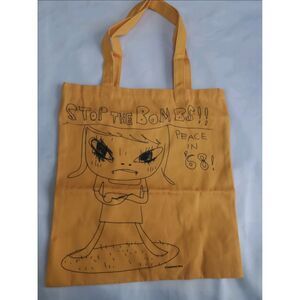 Demon Kid Stylish Canvas Bags Tote Bag "STOP THE BOMBS!"
